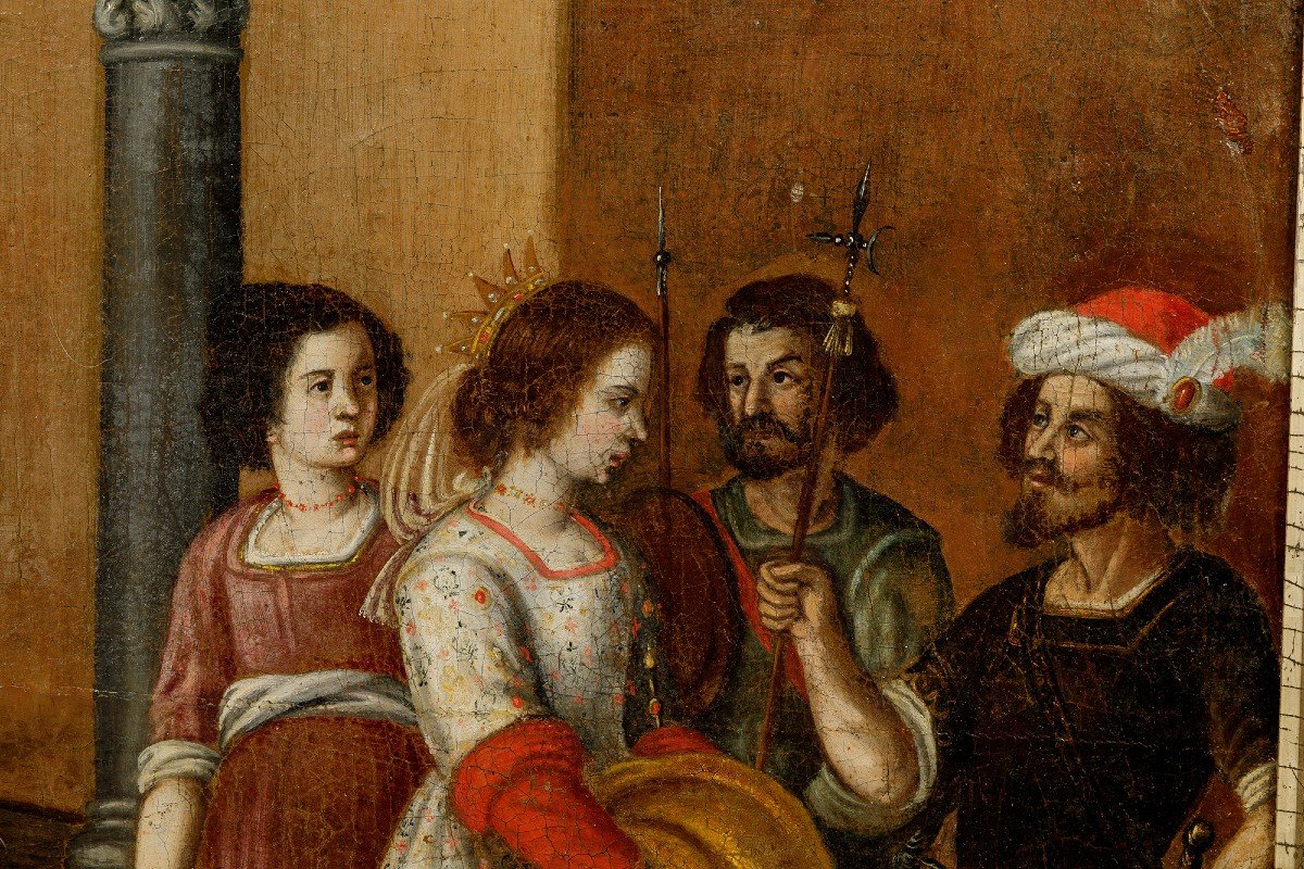 Large 17th Century Painting-photo-2
