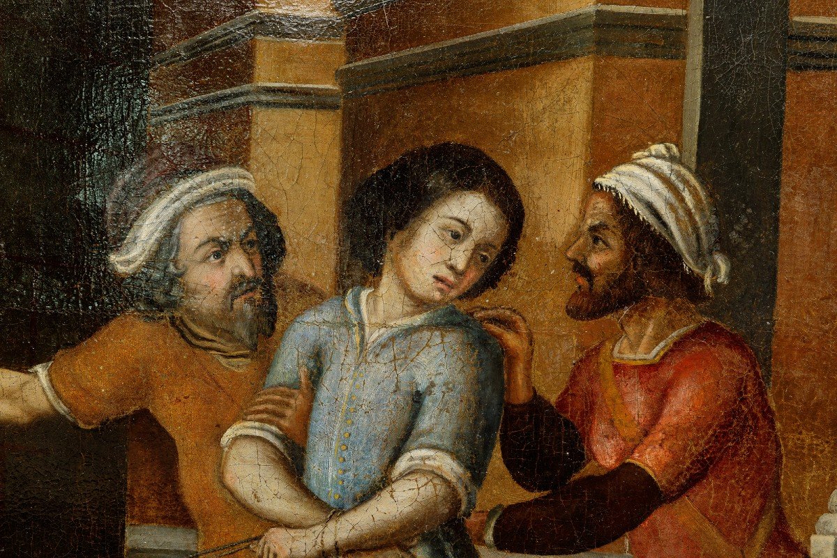 Large 17th Century Painting-photo-3
