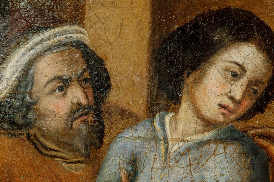 Large 17th Century Painting-photo-1