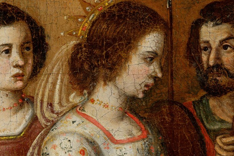 Large 17th Century Painting-photo-2
