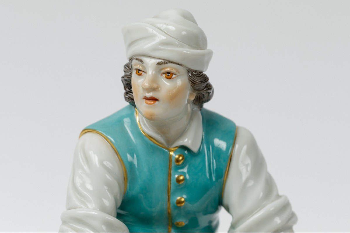 Figurine En Porcelaine Meissen Vers 1900-photo-2