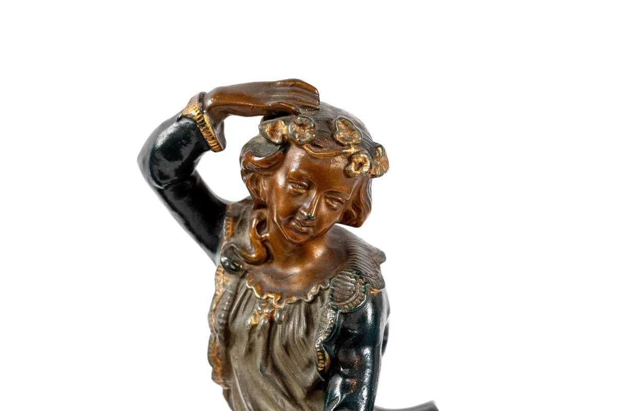 Serie Of Three Terracotta Sculptures, Late 19th Century-photo-4