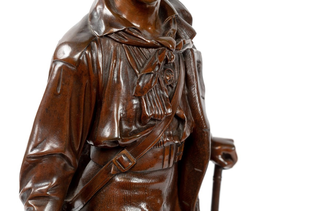 sculpture en bronze 19eme signe E. Blavier-photo-1