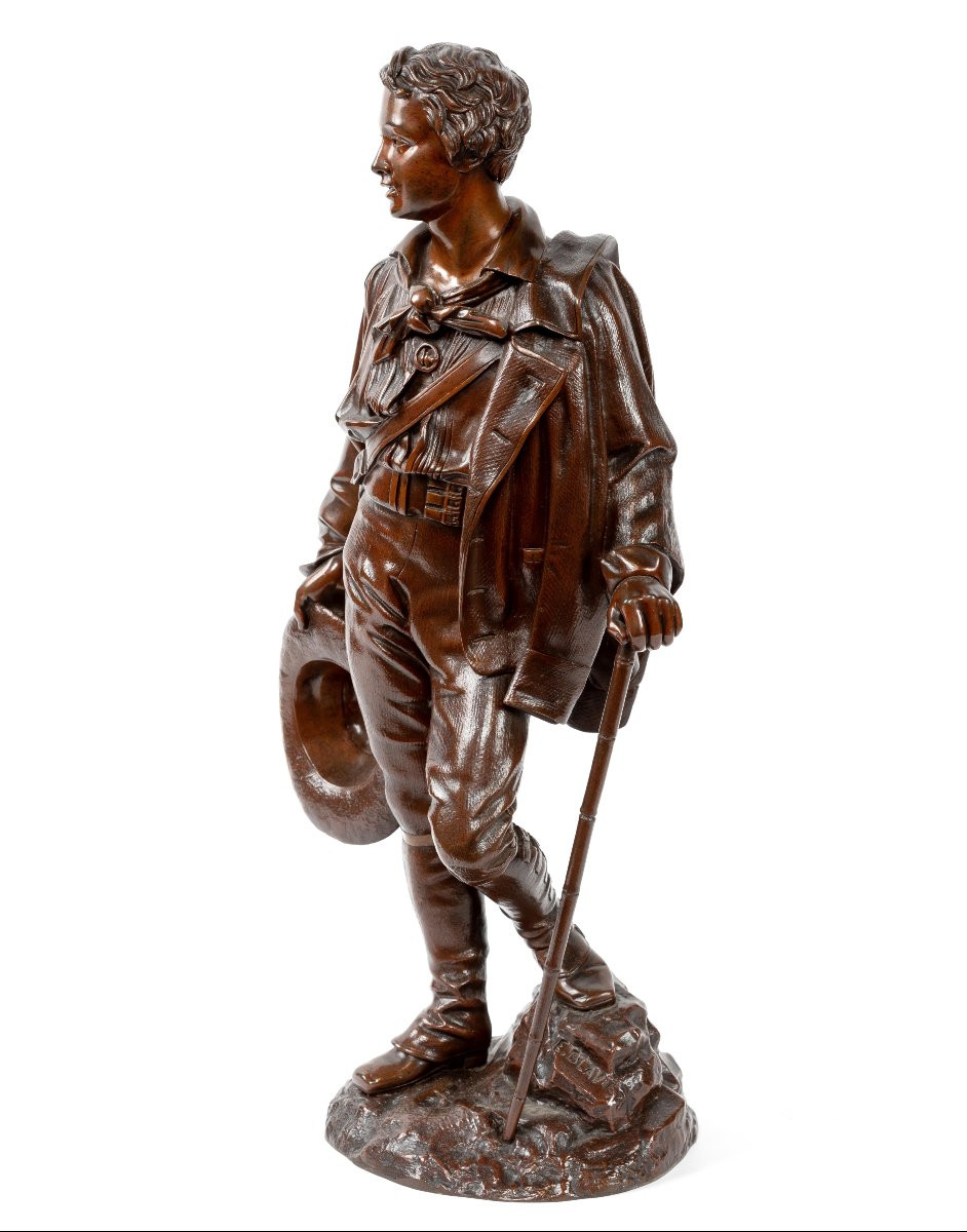 sculpture en bronze 19eme signe E. Blavier-photo-5