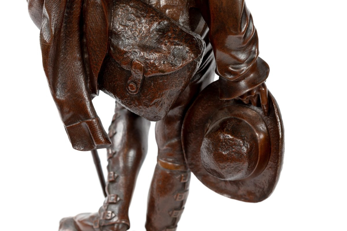 sculpture en bronze 19eme signe E. Blavier-photo-7