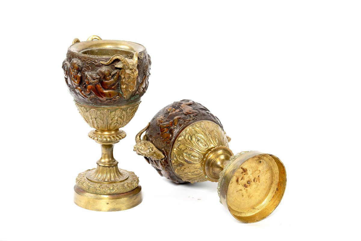 Bronze Cassolettes From The Napoleon III Period-photo-5