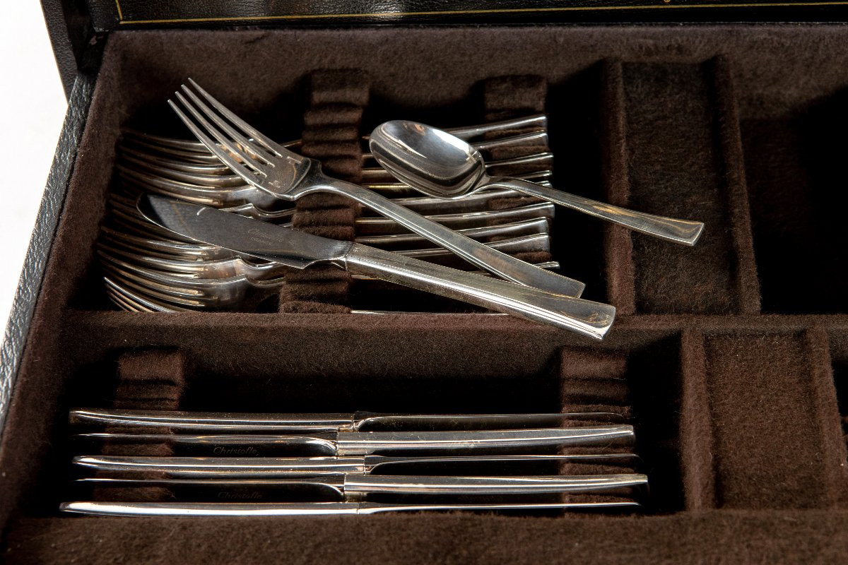 79-piece Cutlery Set By Christofle For 12 People-photo-3