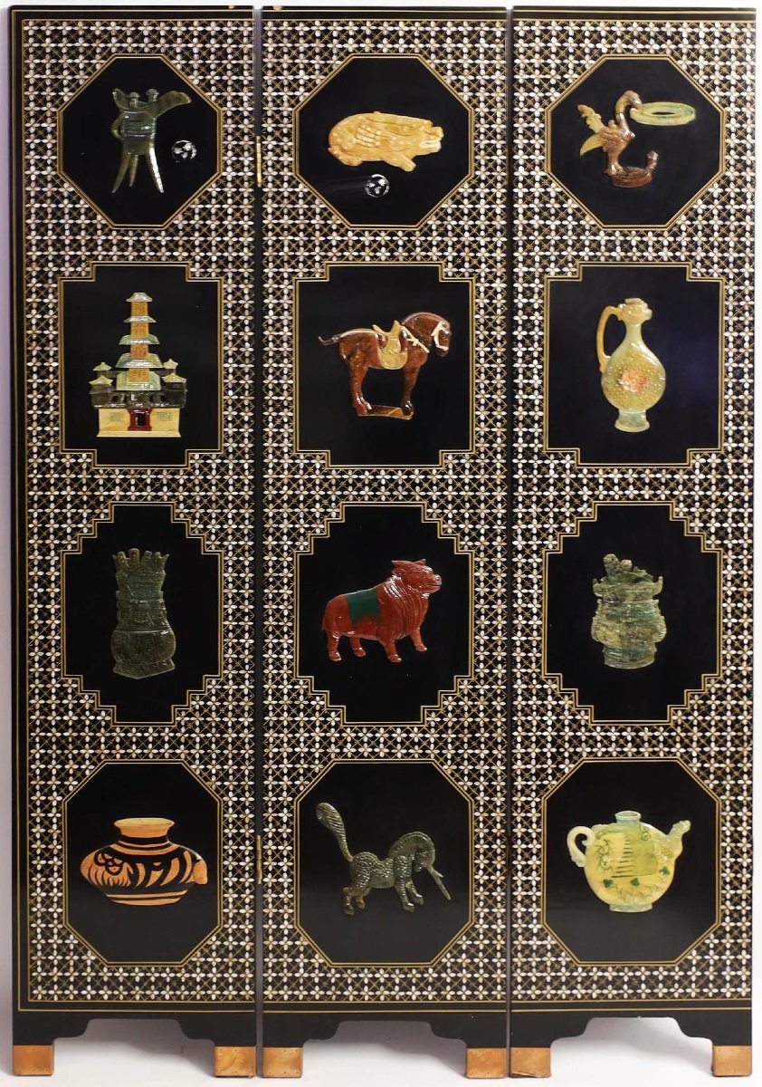 Six-panel Chinese Screen Paravent-photo-4