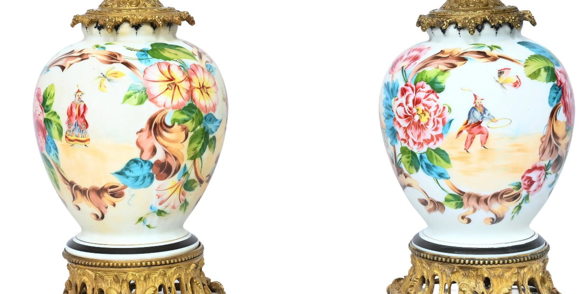 Pair Of Gilt Bronze Mounted Candelabra, In The "chinoiserie" Style, Late 19th Century-photo-3