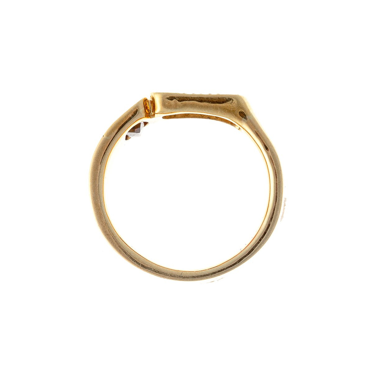 Bague en or 14k  avec grenat et diamants-photo-1