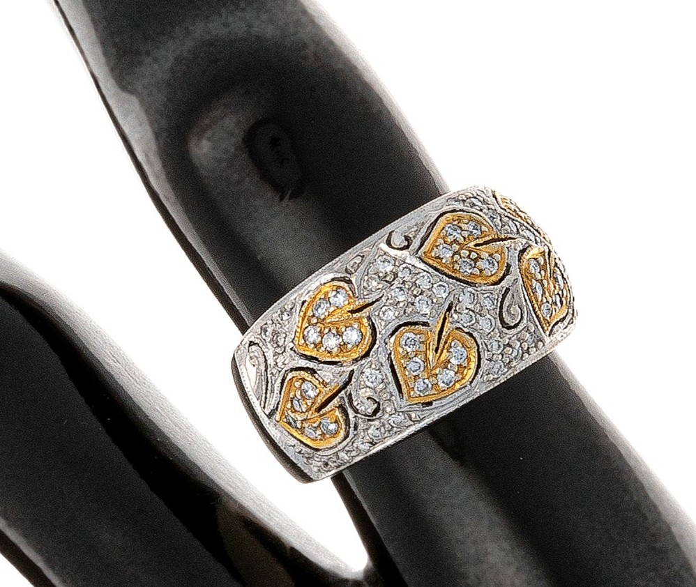 Bague en or 14k avec diamants