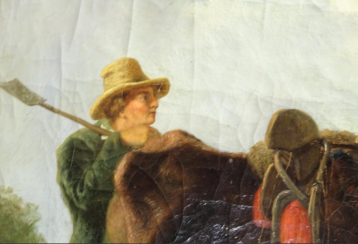 Painting By Belgian Author H. Slocquart Dated 1856-photo-2