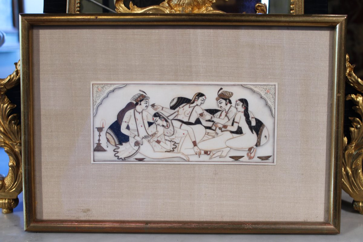 serie de 4 peintures erotique -photo-3