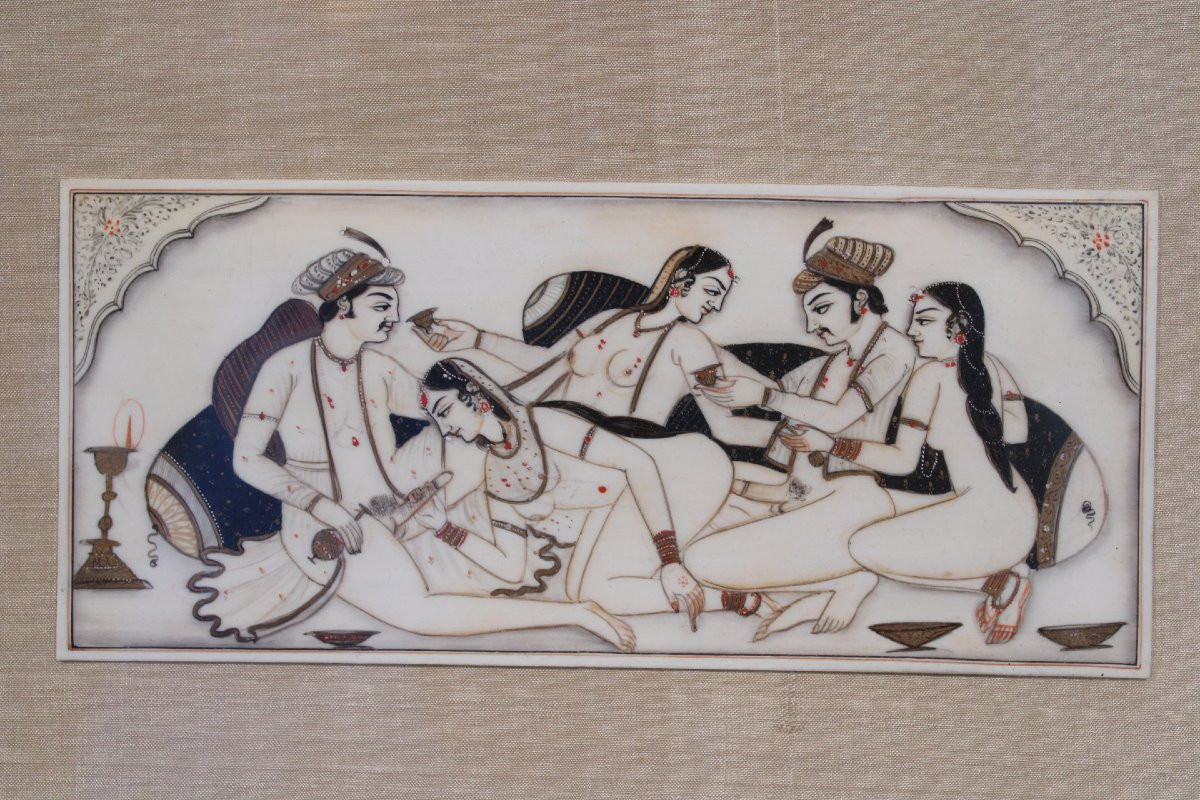 serie de 4 peintures erotique -photo-2