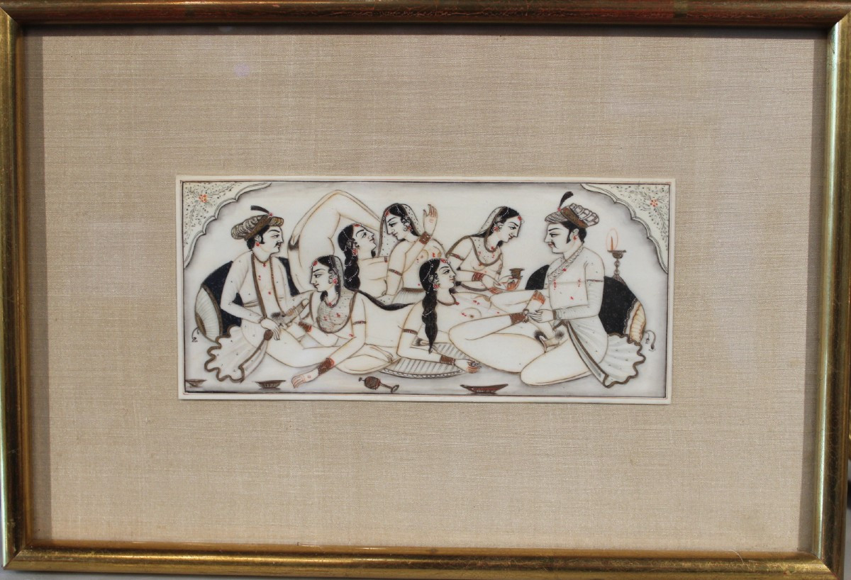 serie de 4 peintures erotique 