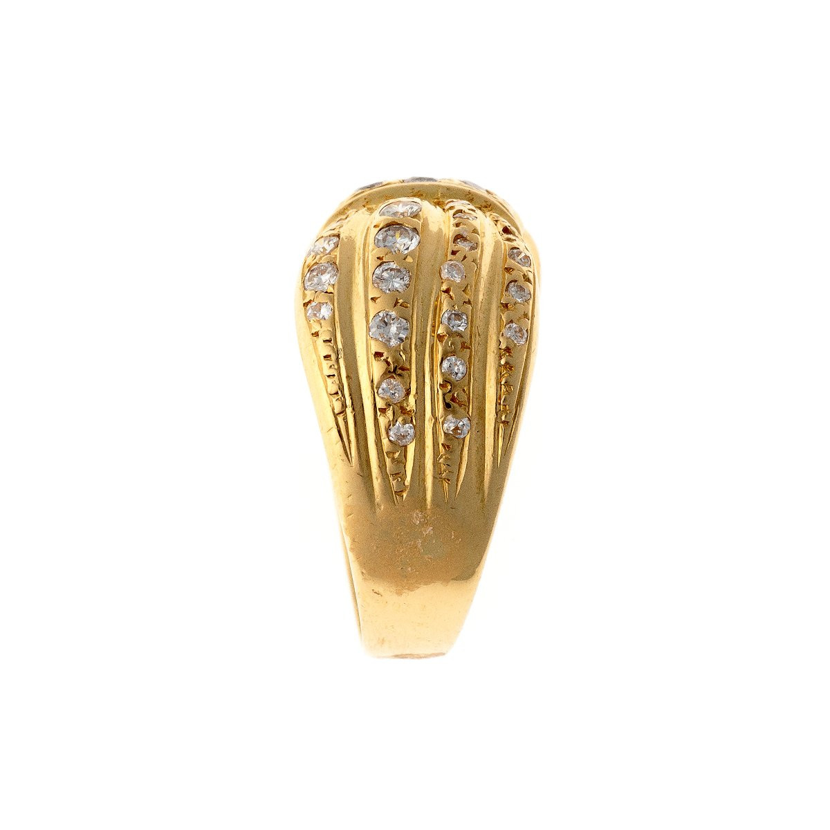 Bague en or 18k avec diamants-photo-3