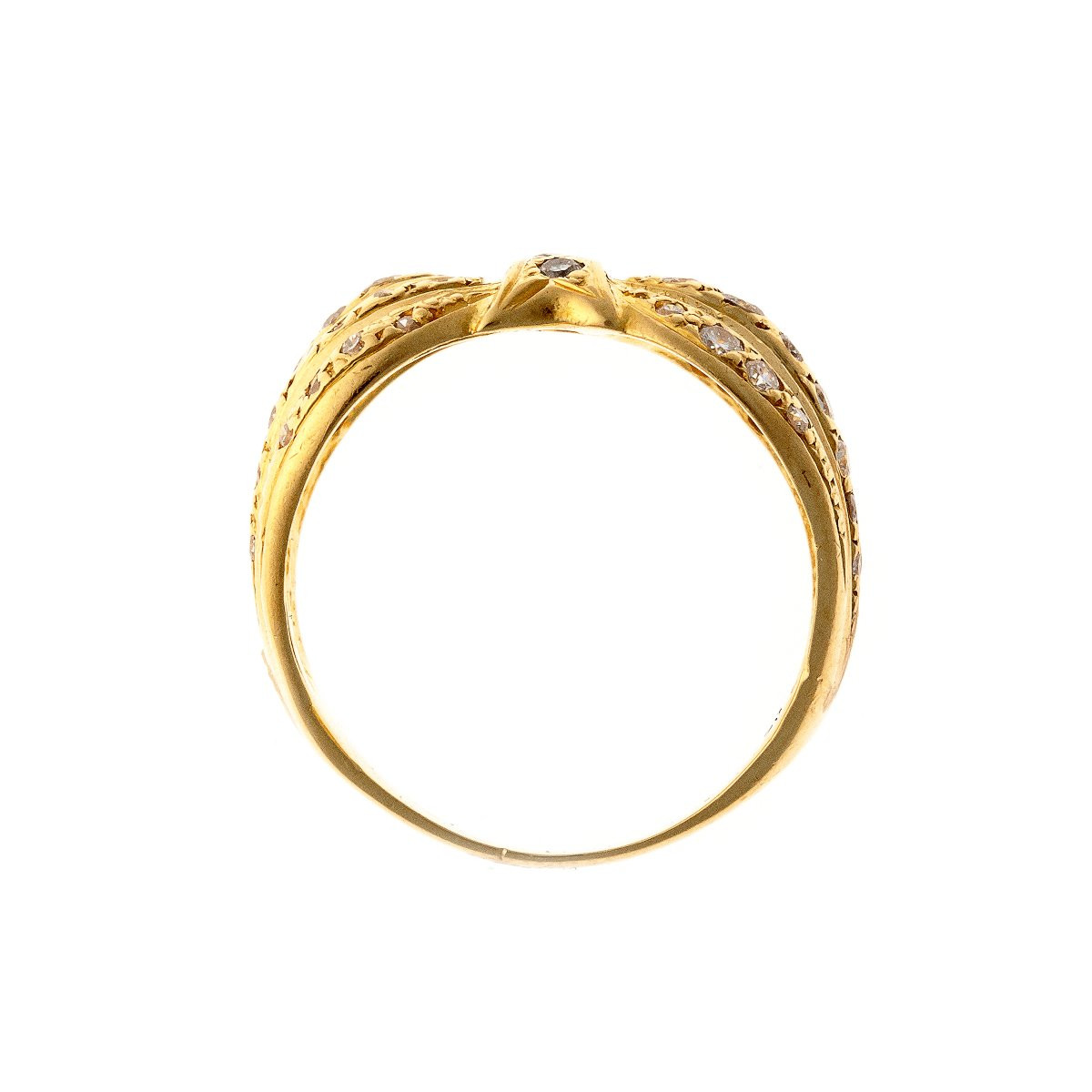Bague en or 18k avec diamants-photo-4