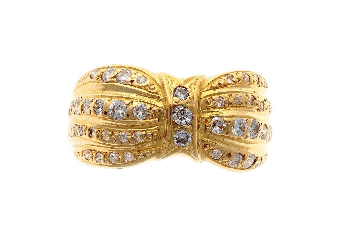 Bague en or 18k avec diamants