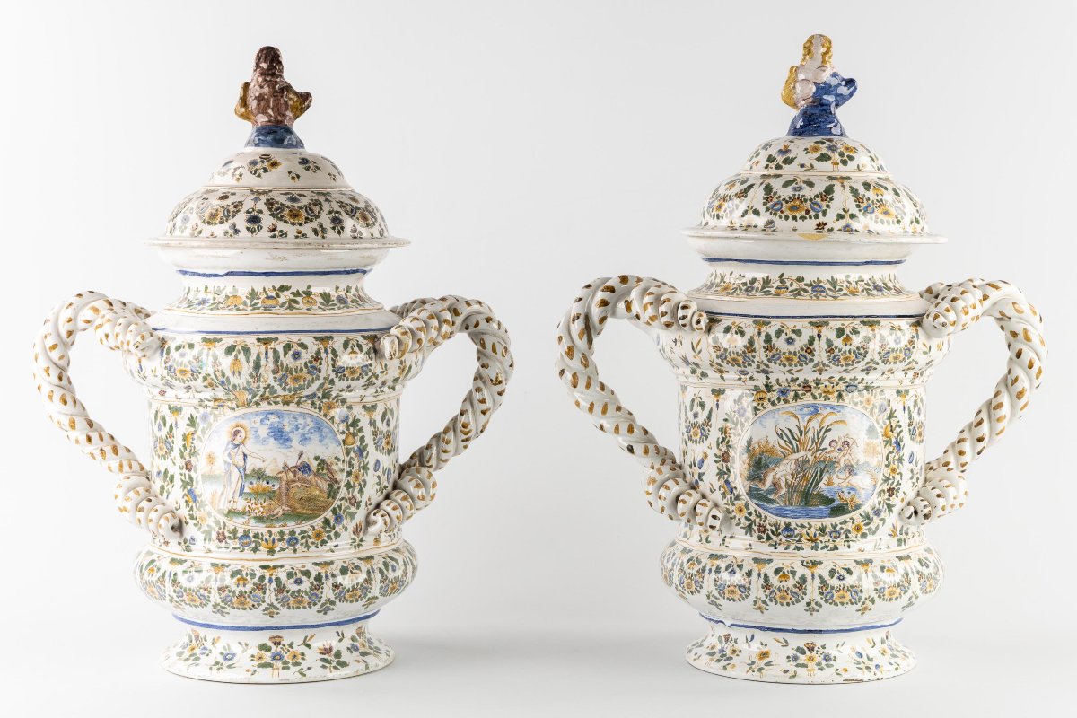 19th Century French Earthenware Vases-photo-4