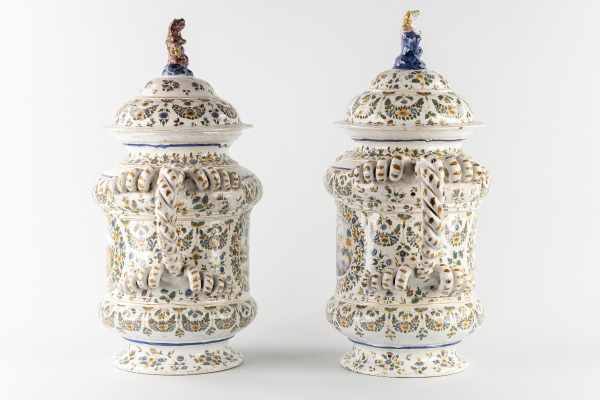 19th Century French Earthenware Vases-photo-2