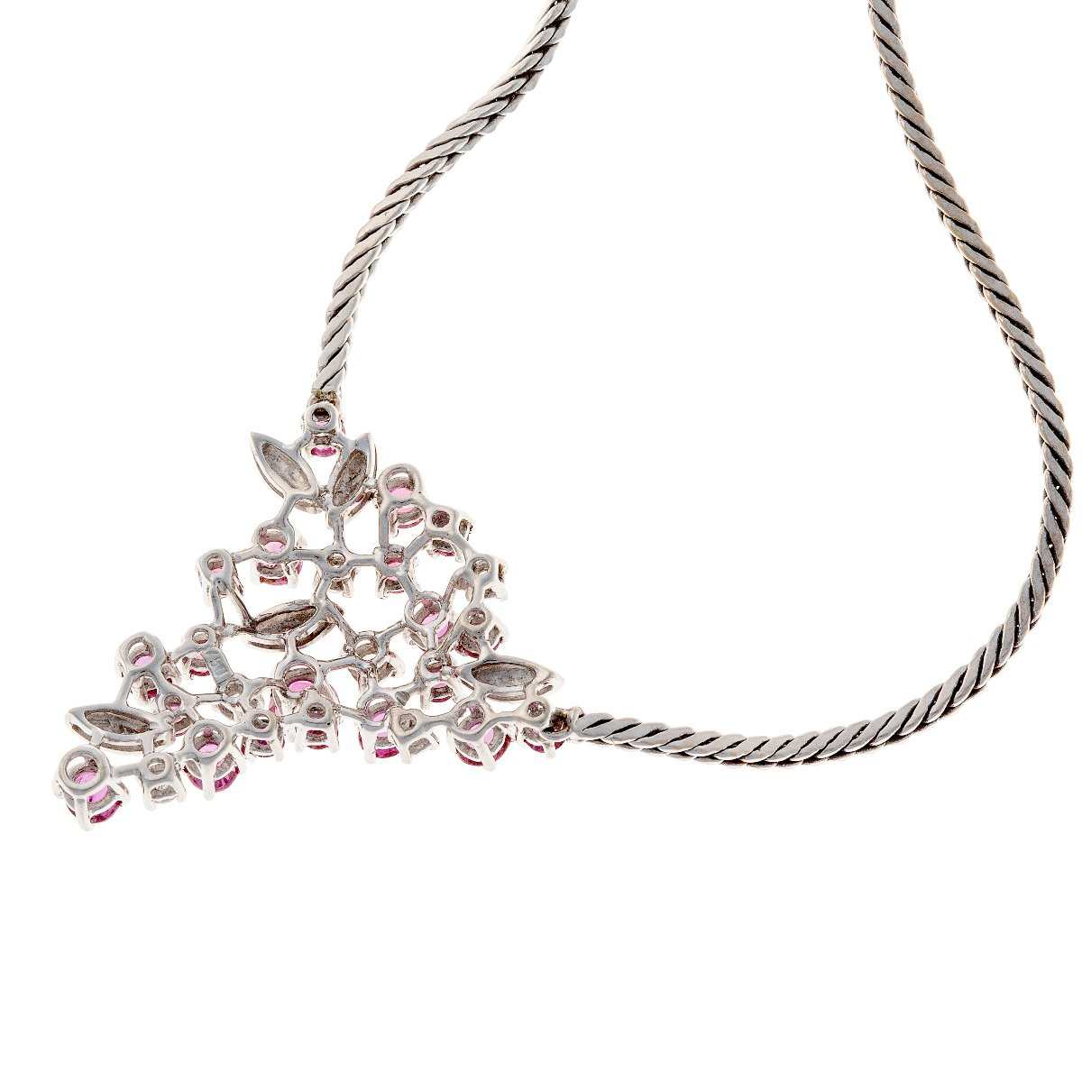 Necklace In 18k Gold With Rubies And Diamonds-photo-1