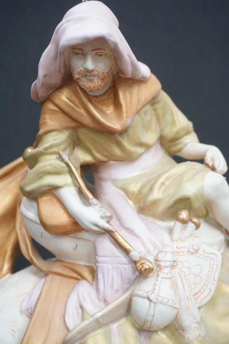 grand figurine en porcelaine peint Royal Dux-photo-3