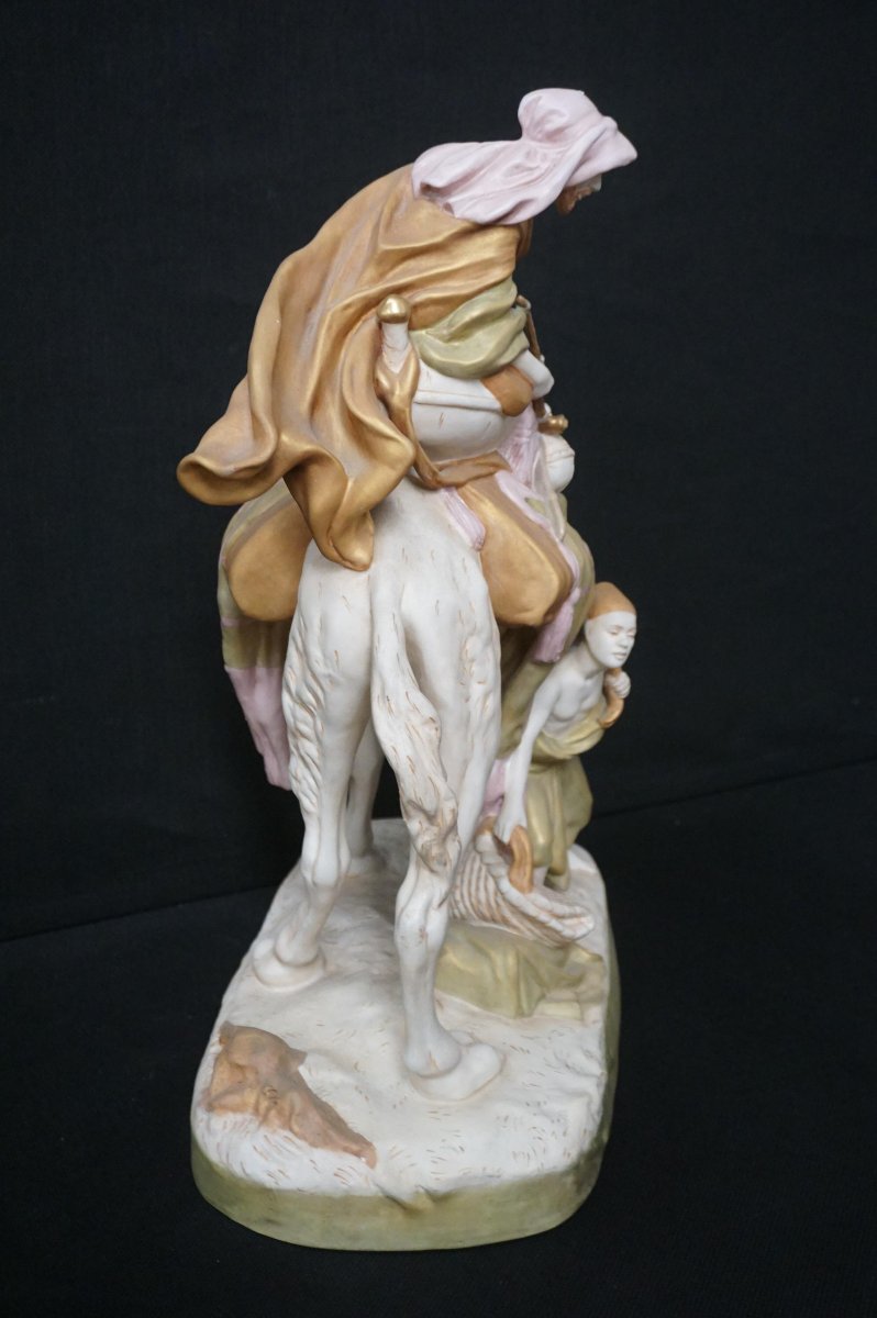 grand figurine en porcelaine peint Royal Dux-photo-4