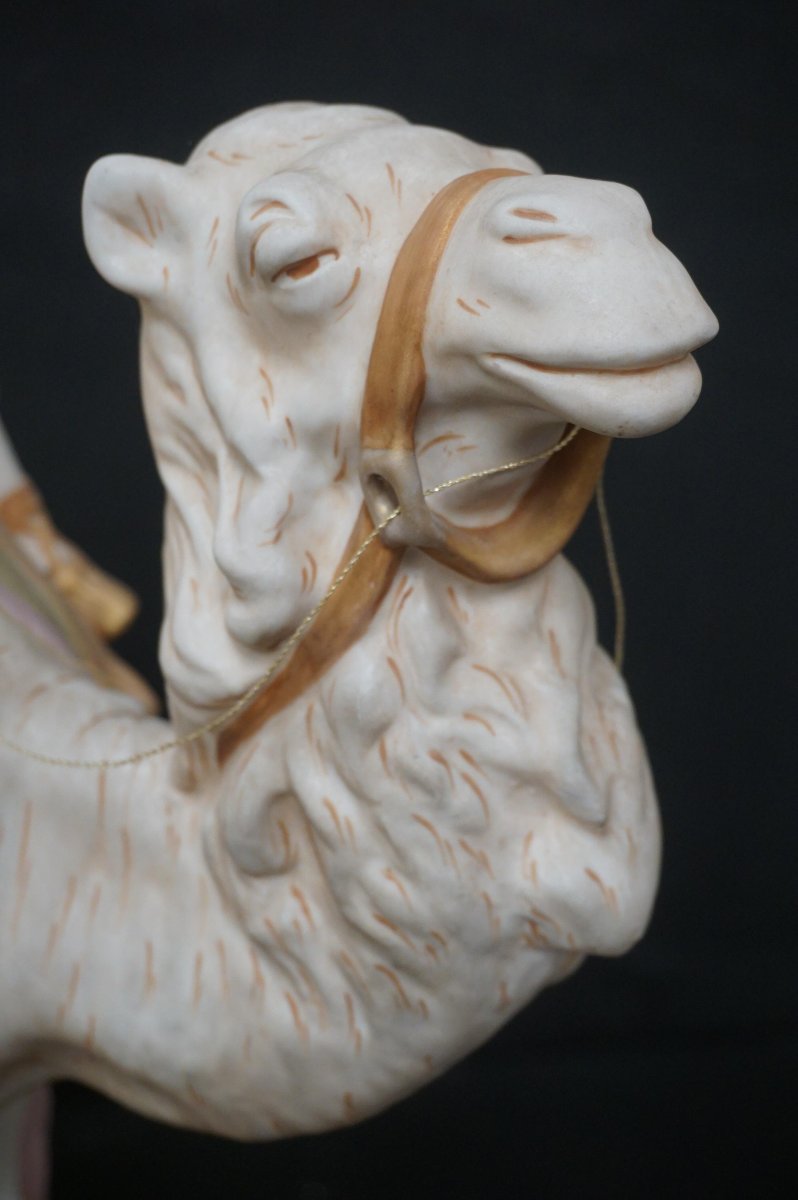grand figurine en porcelaine peint Royal Dux-photo-3