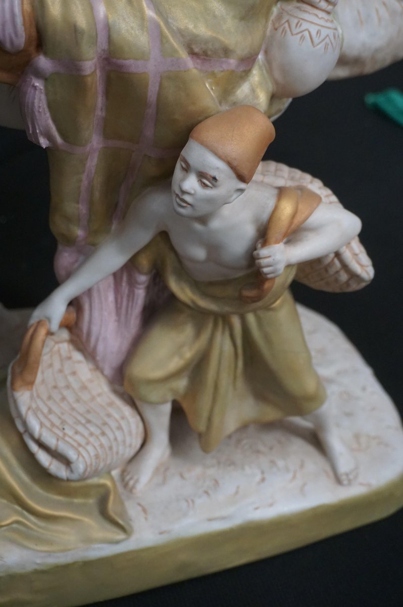grand figurine en porcelaine peint Royal Dux-photo-5