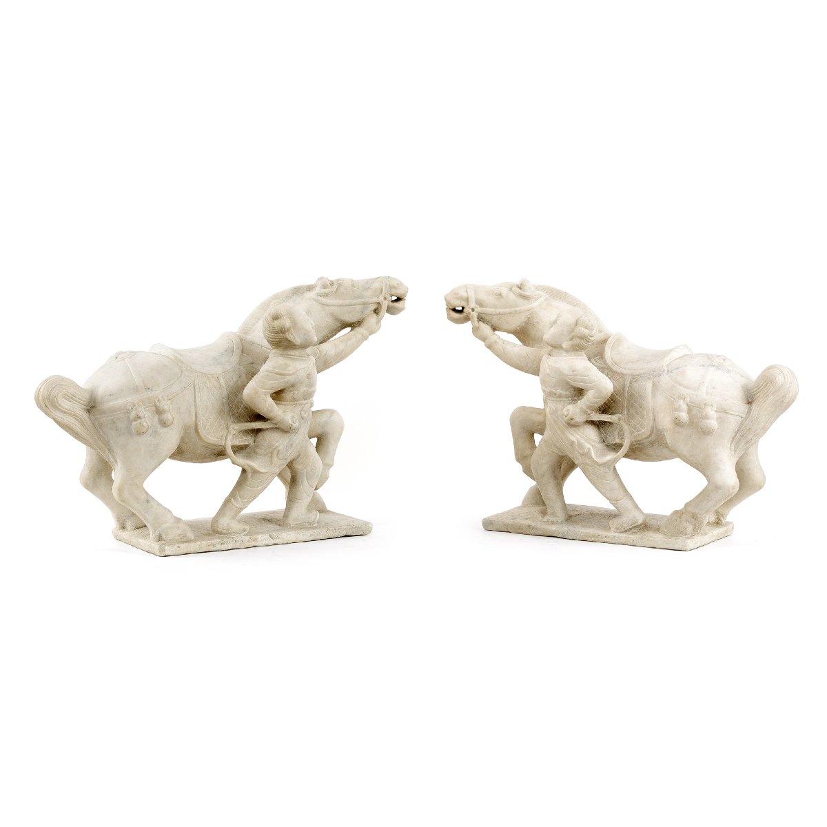 Sculptures en marbre « Chevaux »