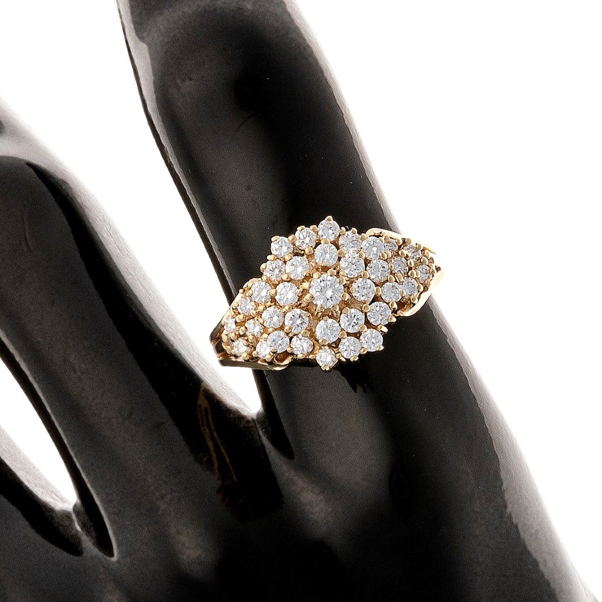 Bague en or 14k avec diamants taille brilliant-photo-1