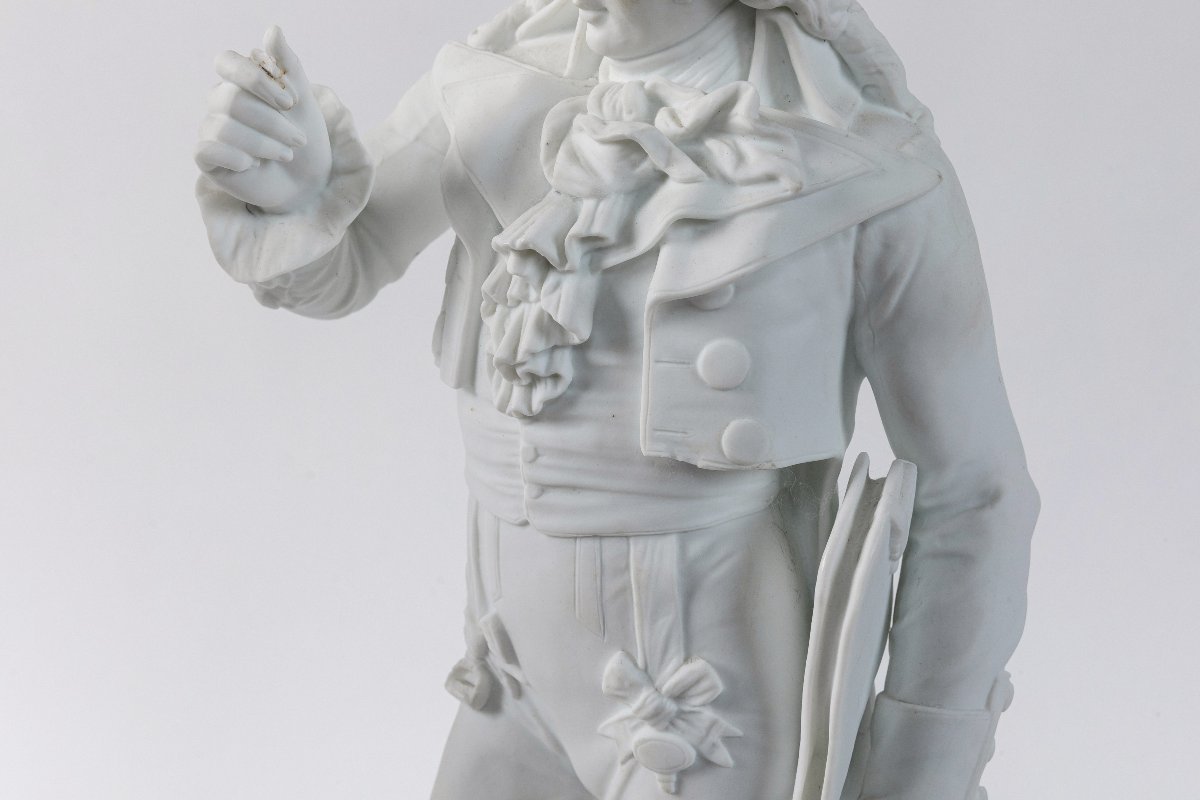 Paire de figurines en biscuit signe Paul Duboy, debut 20eme-photo-1