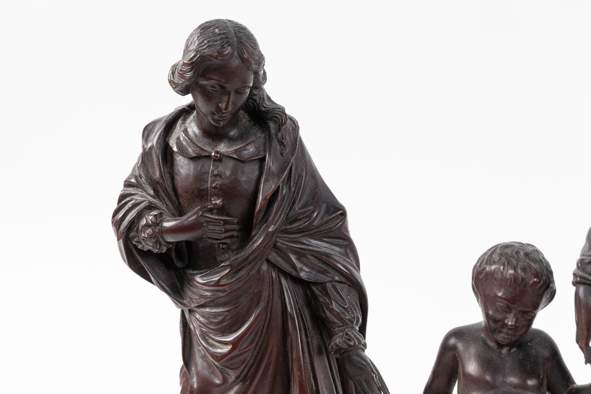 Wooden Holy Family Sculpture, Antwerp, 1912-photo-2