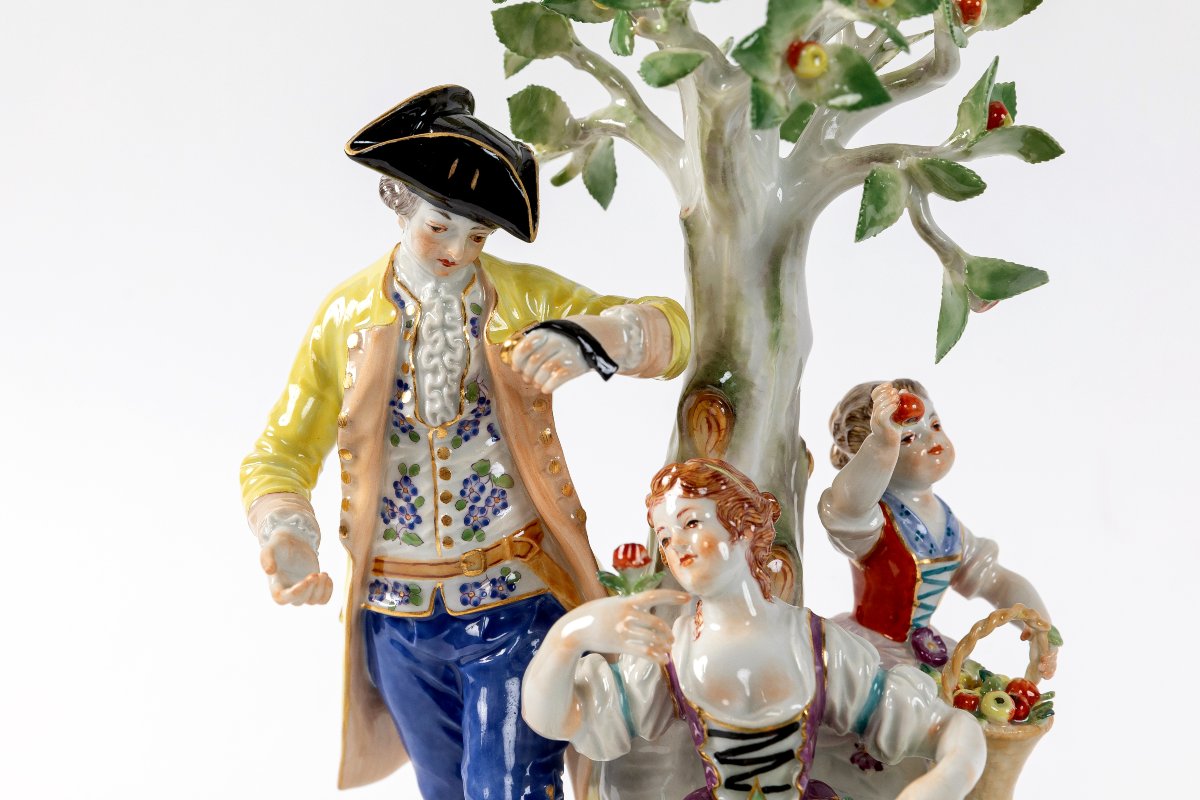 Large Meissen Porcelain Figurine, Late 19th Century-photo-2