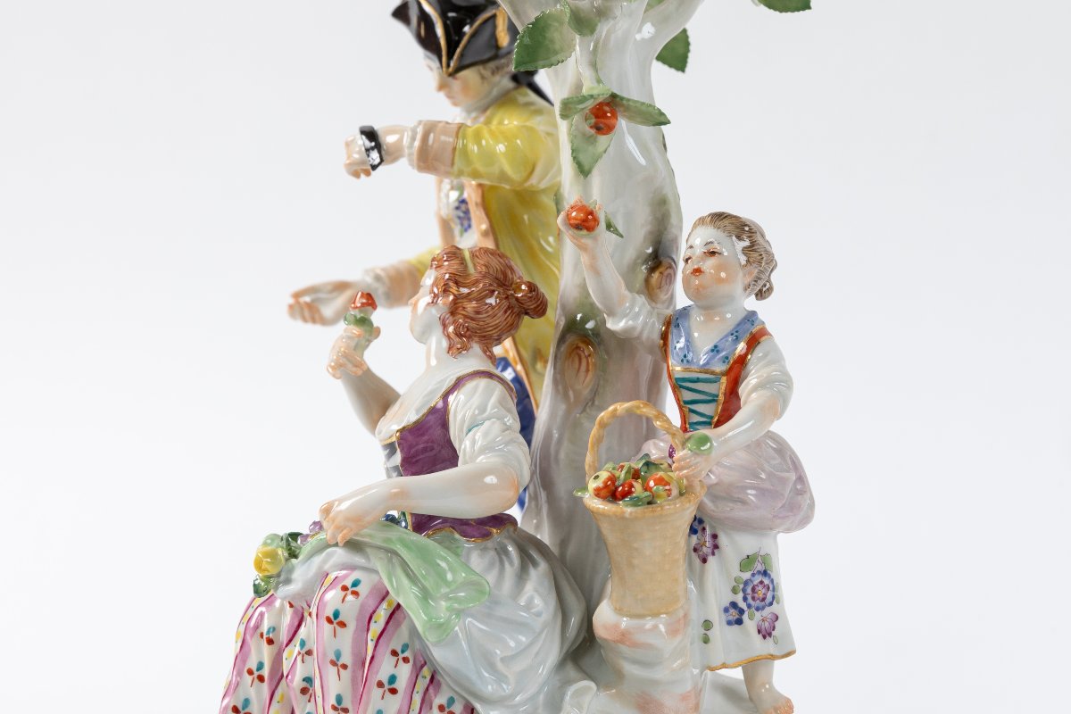 Large Meissen Porcelain Figurine, Late 19th Century-photo-1