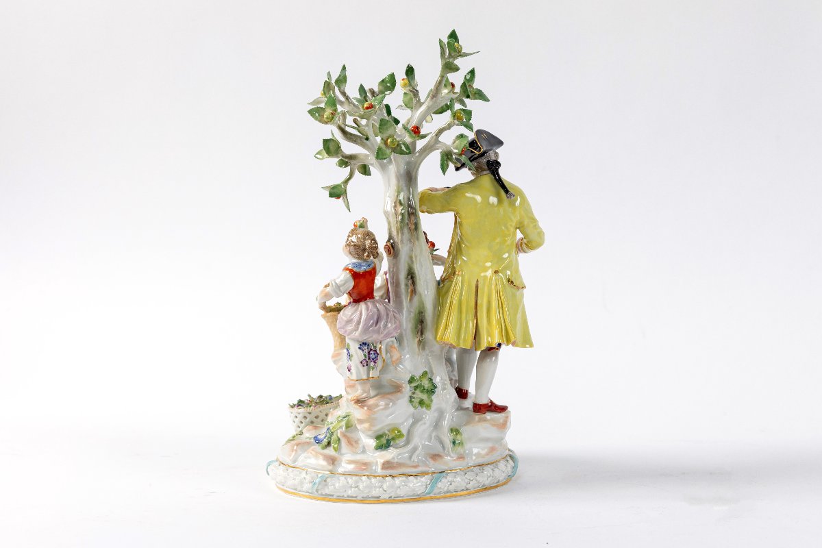 Large Meissen Porcelain Figurine, Late 19th Century-photo-3