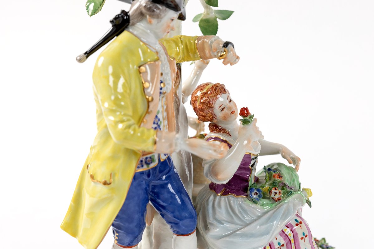 Large Meissen Porcelain Figurine, Late 19th Century-photo-5