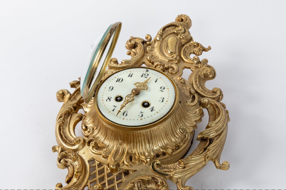 cartel en bronze 19eme de style Louis XV-photo-4