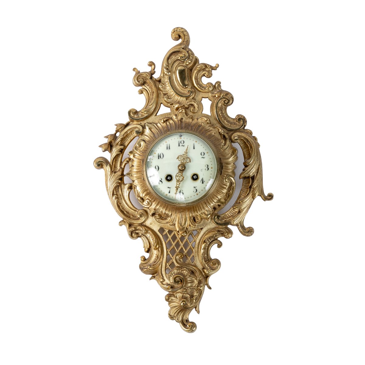 cartel en bronze 19eme de style Louis XV
