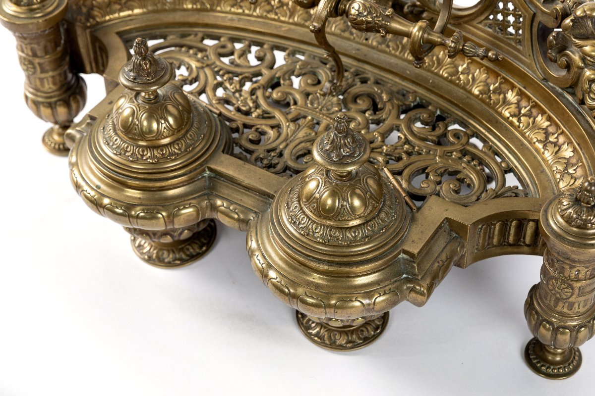 grand encrier en bronze d'epoque Napoleon III-photo-3