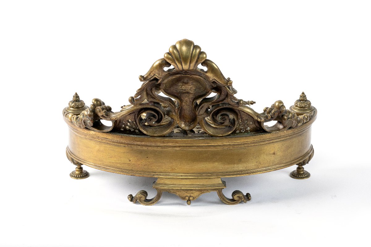 grand encrier en bronze d'epoque Napoleon III-photo-2