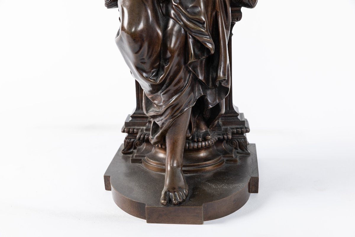 Bronze Sculpture Of Venus, Henri étienne Dumaige (1830–1888), 19th Century-photo-3