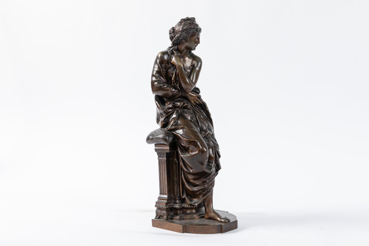 Bronze Sculpture Of Venus, Henri étienne Dumaige (1830–1888), 19th Century-photo-4