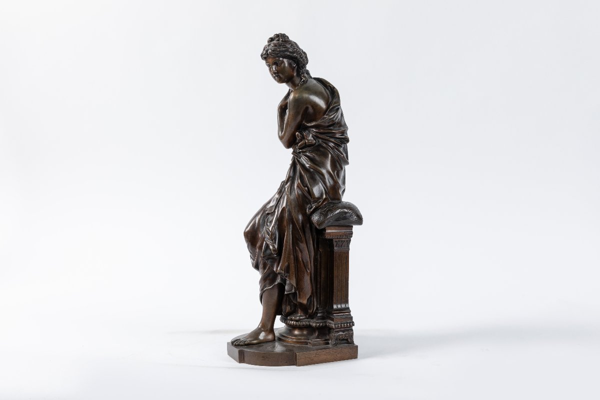 Bronze Sculpture Of Venus, Henri étienne Dumaige (1830–1888), 19th Century-photo-1