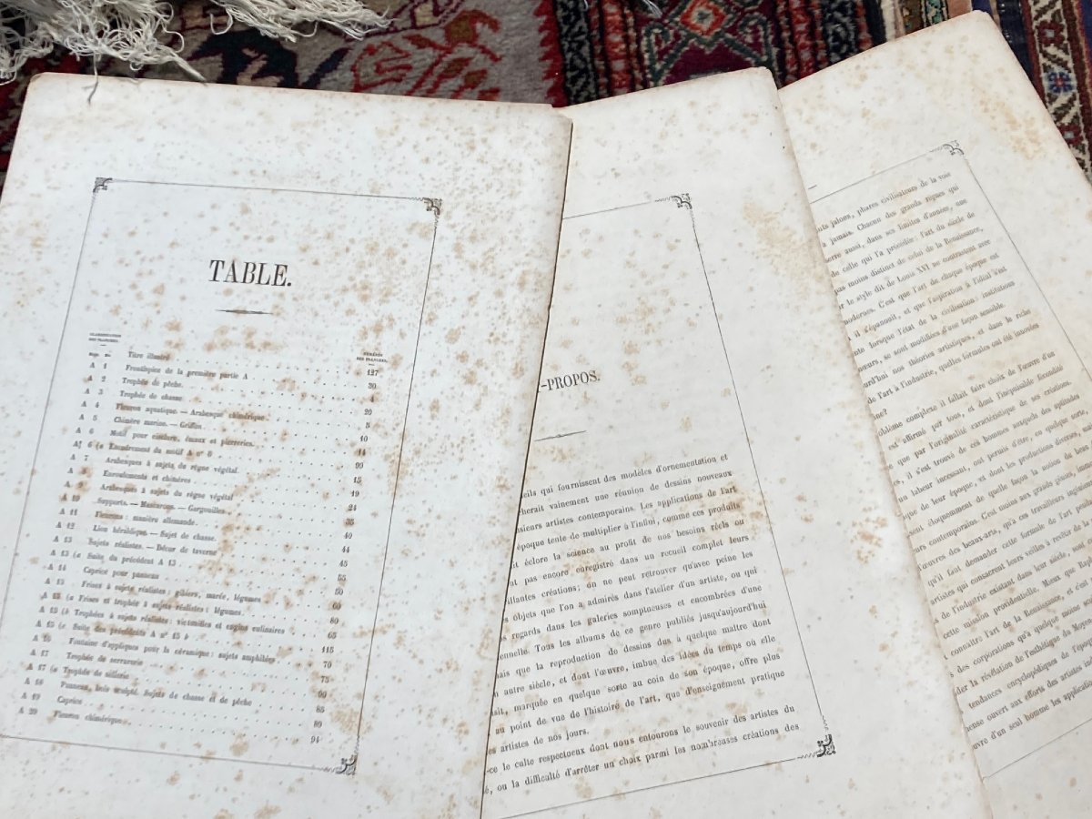 serie de 55 gravures "livre d'ornaments par Lienard", anee 1866-photo-2