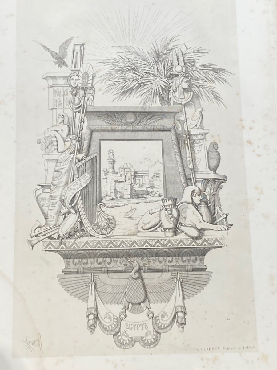 serie de 55 gravures "livre d'ornaments par Lienard", anee 1866-photo-4
