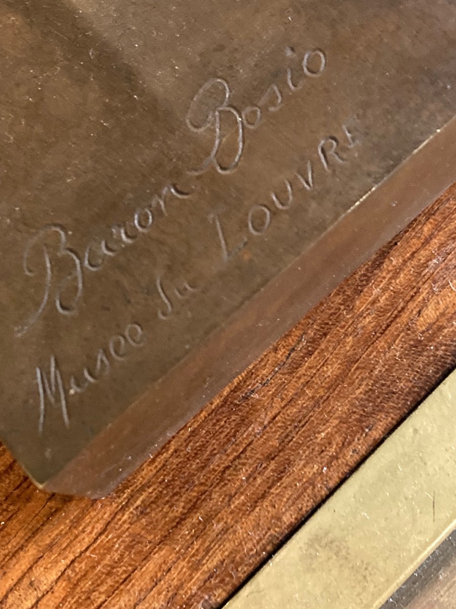 sculpture en bronze 19eme "Le jeune Henry IV", signe Baron Bosio-photo-3