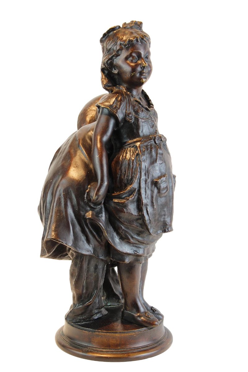 Sculpture en bronze de Léon Mignon intitulée « Lieux cachés ».-photo-3