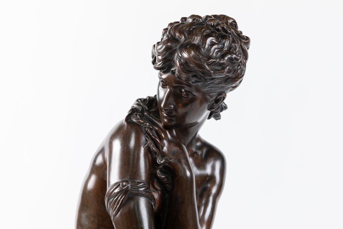 Large 19th-century Bronze Sculpture Of Venus, By Mathurin Moreau-photo-2