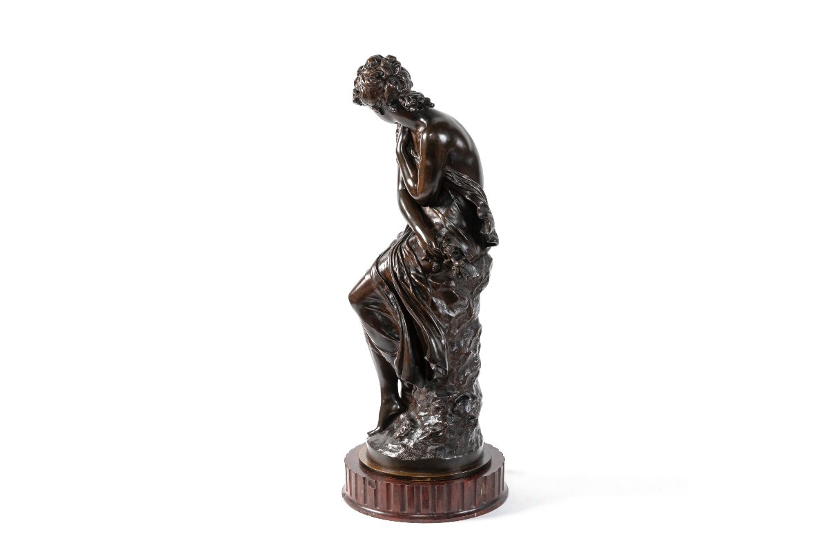Large 19th-century Bronze Sculpture Of Venus, By Mathurin Moreau-photo-3